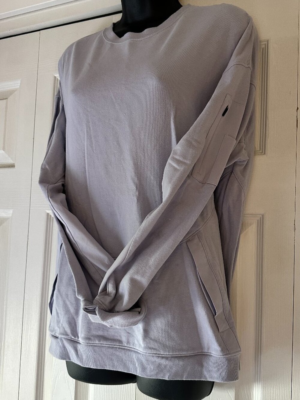 All In Motion Pullover Sweatshirt perwinkle Oversized Athletic Top Size L